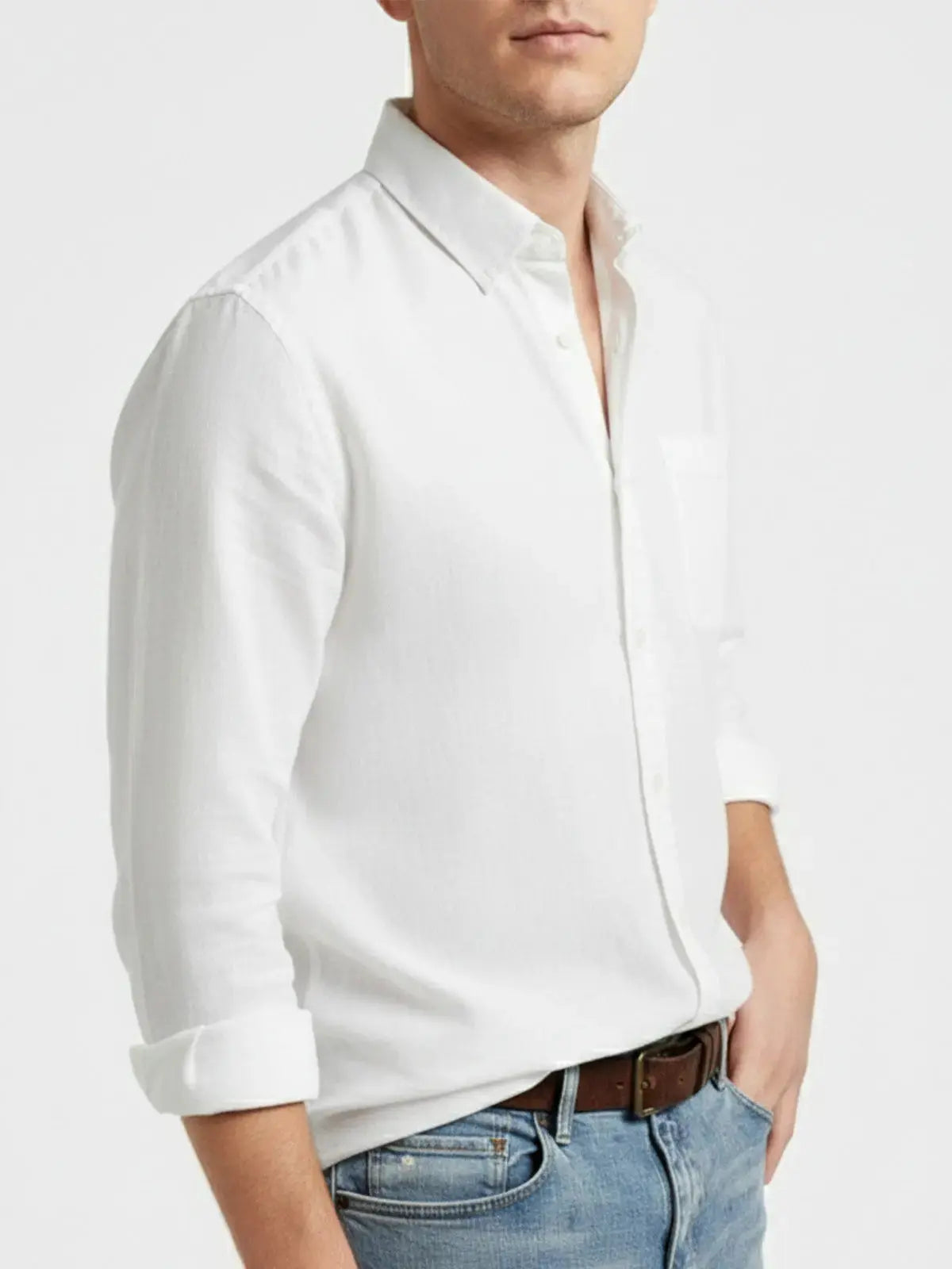 Ethan | Stylish Acid Washed Long Sleeve Men's Shirt 4