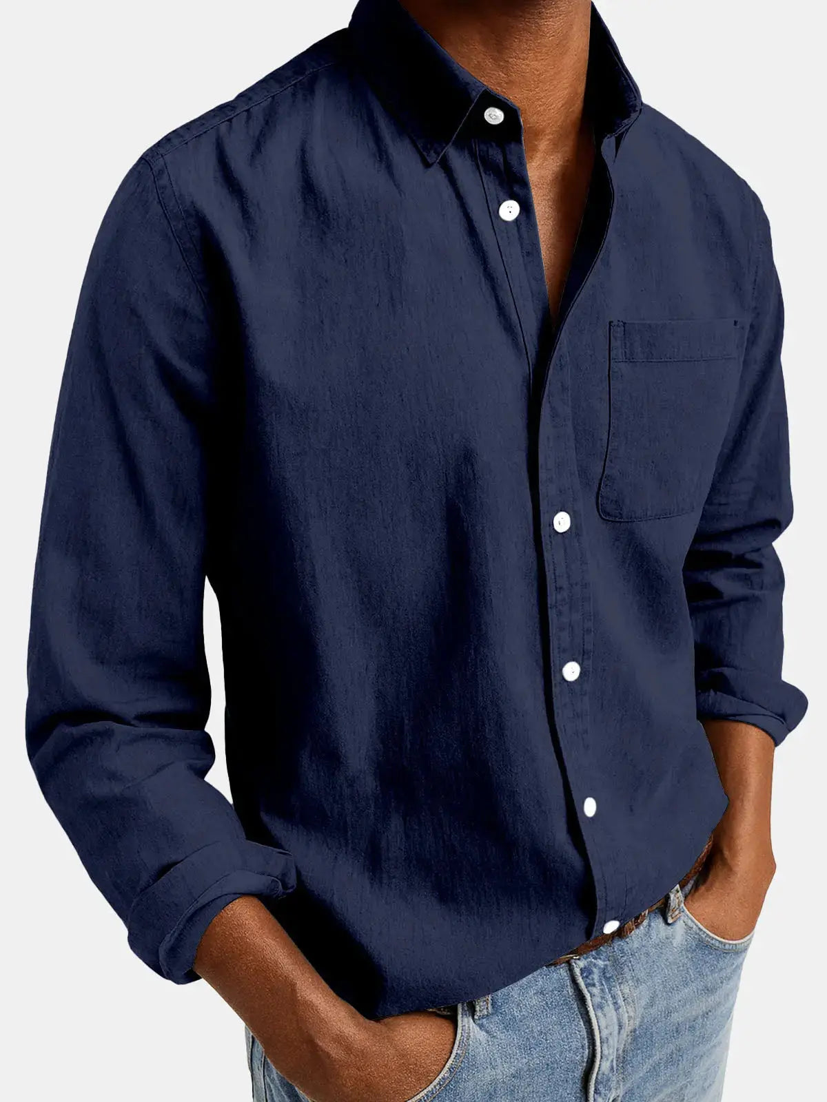 Ethan | Stylish Acid Washed Long Sleeve Men's Shirt 5