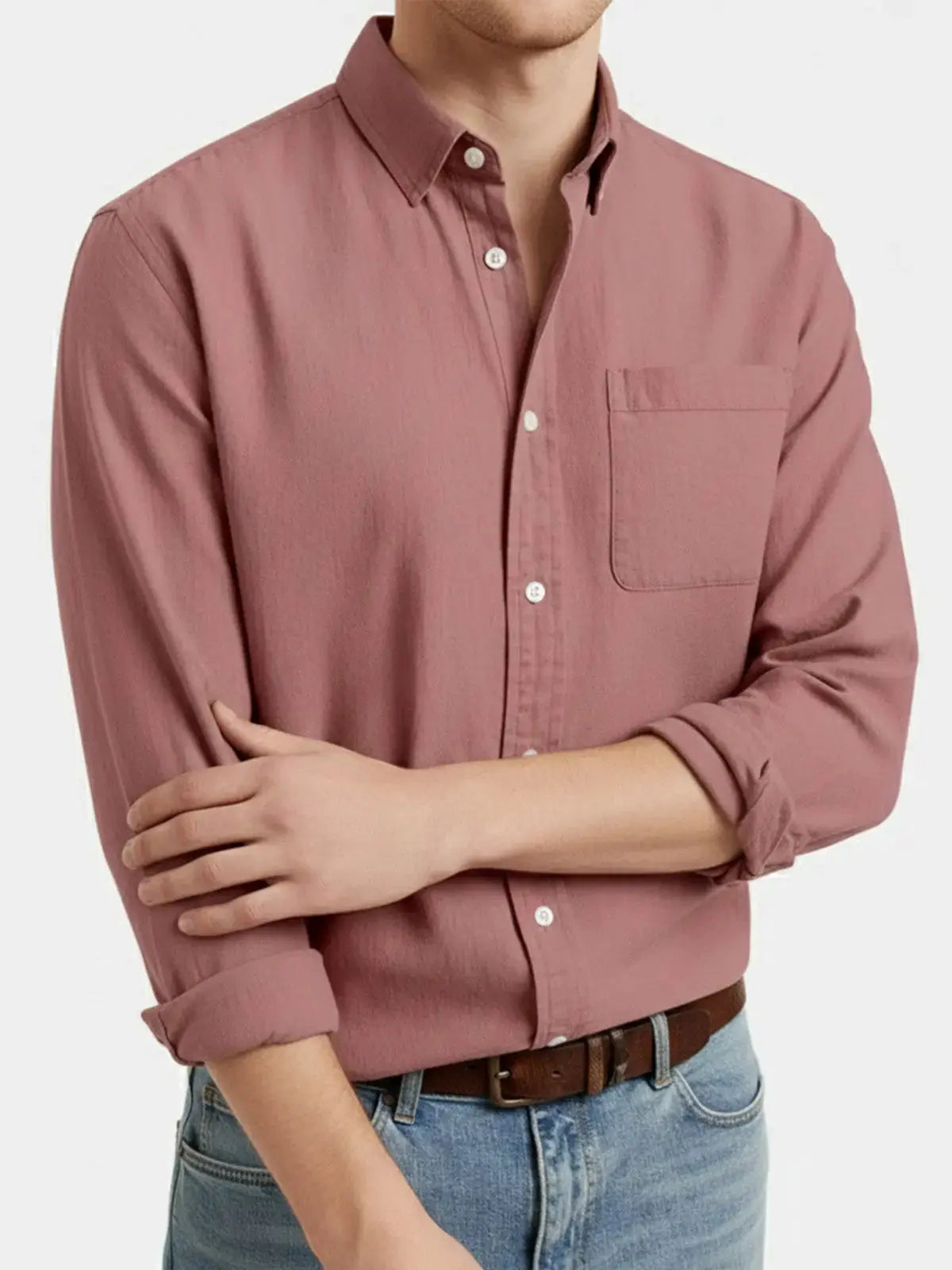 Ethan | Stylish Acid Washed Long Sleeve Men's Shirt 6
