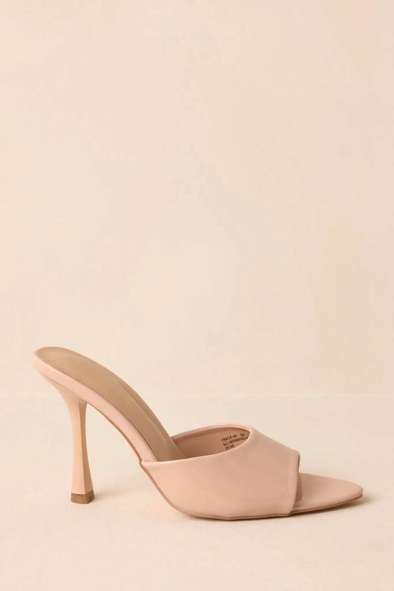 Women's Every Step Counts Beige Faux Leather High Heel Sandals | Heels measures 4" 2