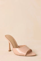 Women's Every Step Counts Beige Faux Leather High Heel Sandals | Heels measures 4" 3