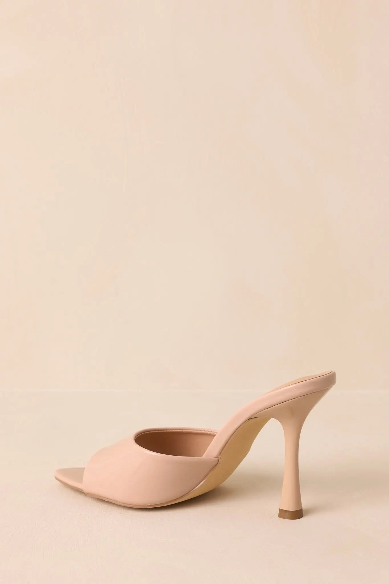 Women's Every Step Counts Beige Faux Leather High Heel Sandals | Heels measures 4" 5