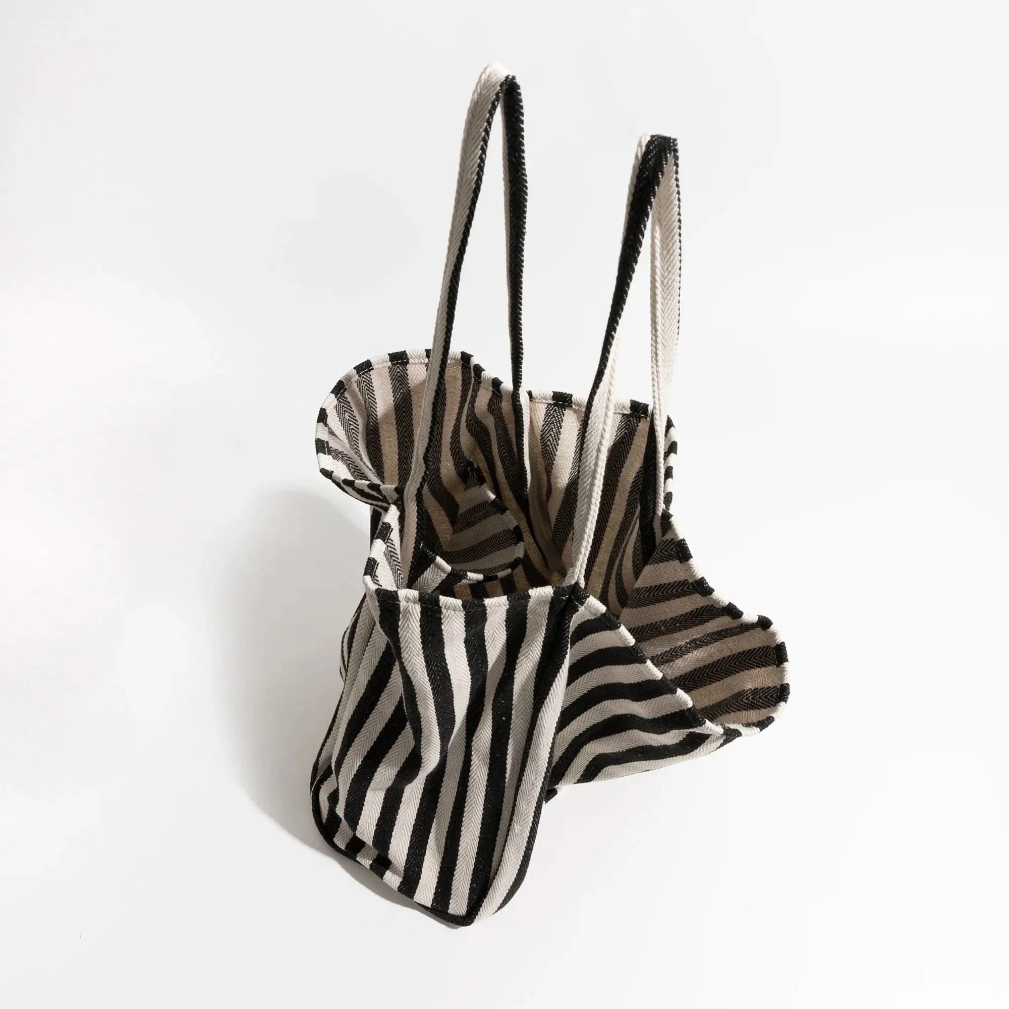 Everyday Essentials | Canvas Tote Bag with Stylish Striped Design | Durable and Spacious for Daily Use