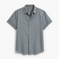 Everyday Essentials | Men's Breathable Cotton Linen Blend Shirt with Relaxed Fit | Stylish Comfort for Warm Weather