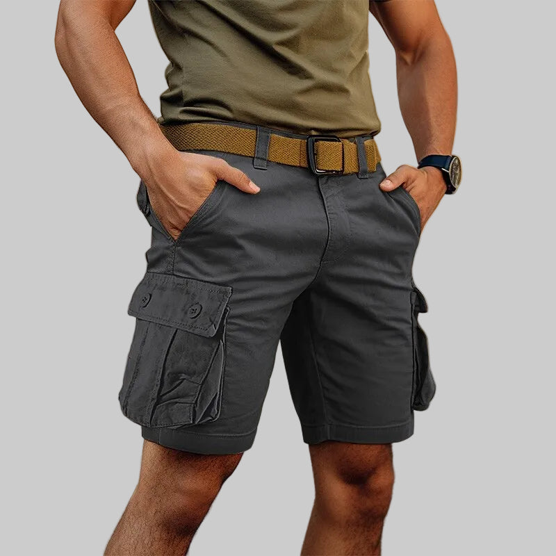 Everyday Essentials | Men's Cargo Shorts with Multi-Pocket Design | Relaxed Fit for Outdoor Comfort