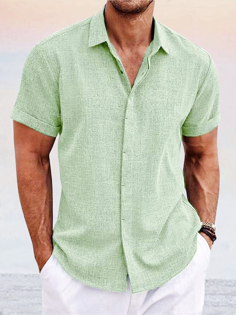 Everyday Essentials | Men's Casual Button Down Shirt with Breathable Fabric | Timeless Comfort for Versatile Wear