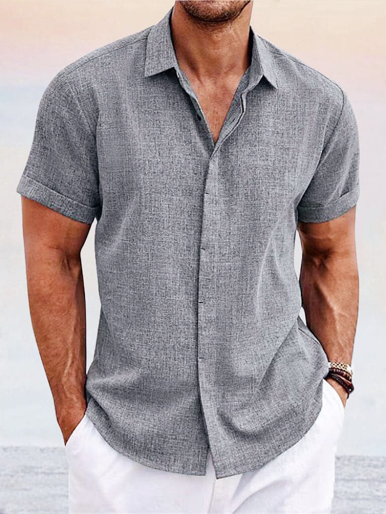 Everyday Essentials | Men's Casual Button Down Shirt with Breathable Fabric | Timeless Comfort for Versatile Wear
