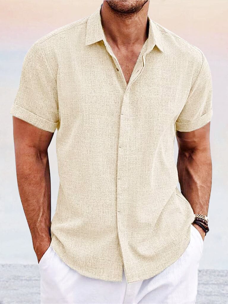 Everyday Essentials | Men's Casual Button Down Shirt with Breathable Fabric | Timeless Comfort for Versatile Wear