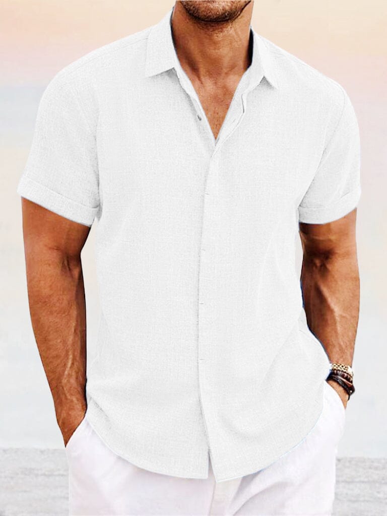 Everyday Essentials | Men's Casual Button Down Shirt with Breathable Fabric | Timeless Comfort for Versatile Wear