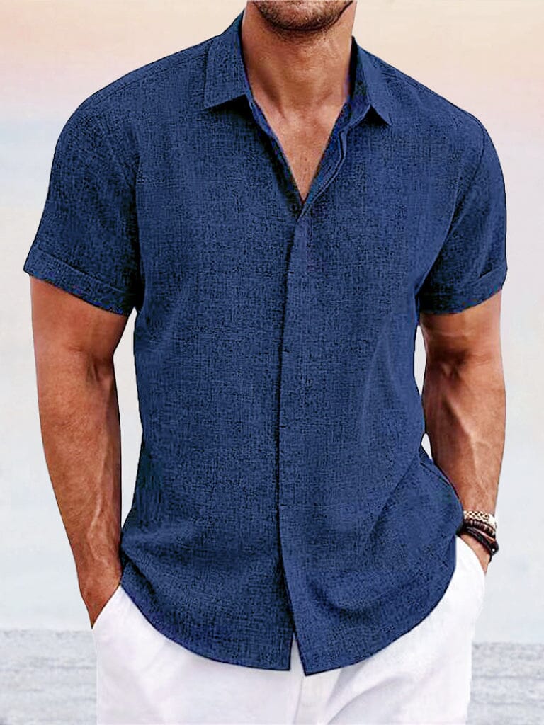 Everyday Essentials | Men's Casual Button Down Shirt with Breathable Fabric | Timeless Comfort for Versatile Wear