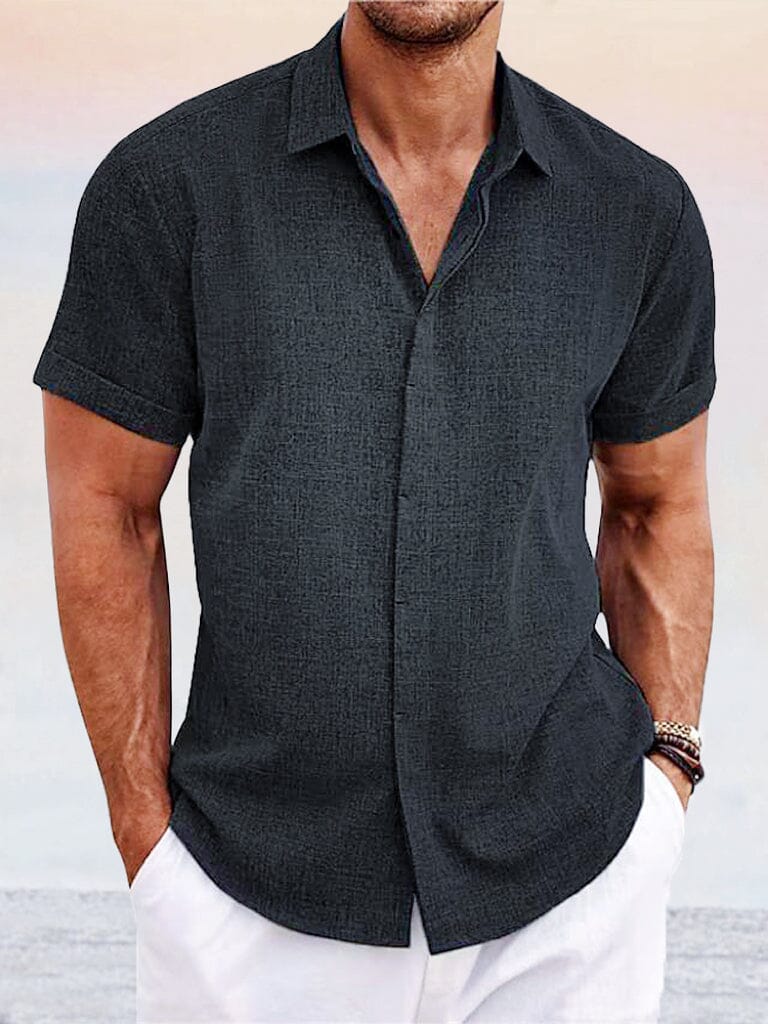 Everyday Essentials | Men's Casual Button Down Shirt with Breathable Fabric | Timeless Comfort for Versatile Wear