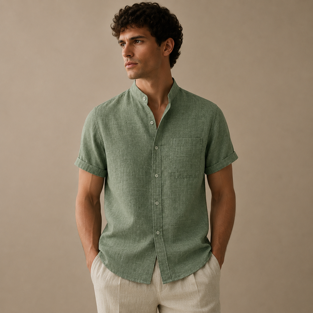 Everyday Linen Essential – Men's Linen Shirt with Relaxed Fit