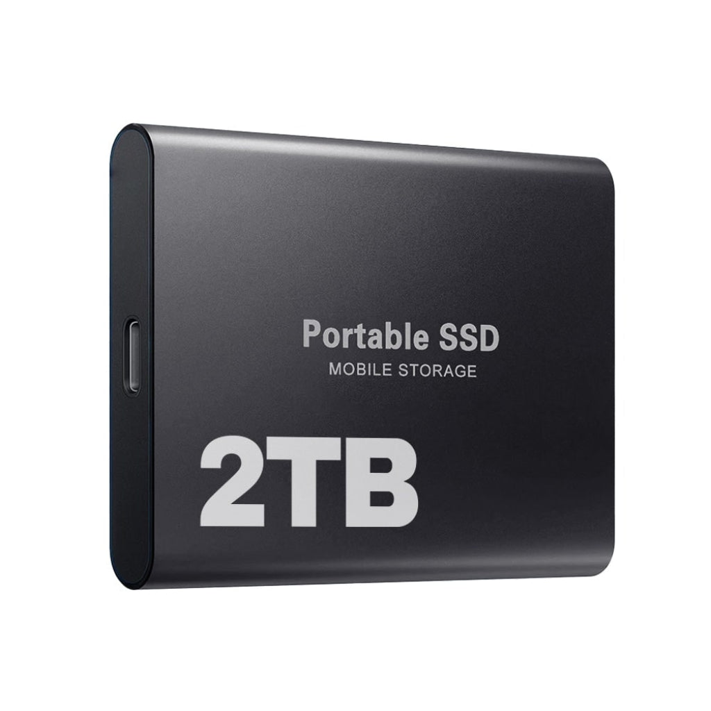 Portable 2TB USB-C SSD External Drive