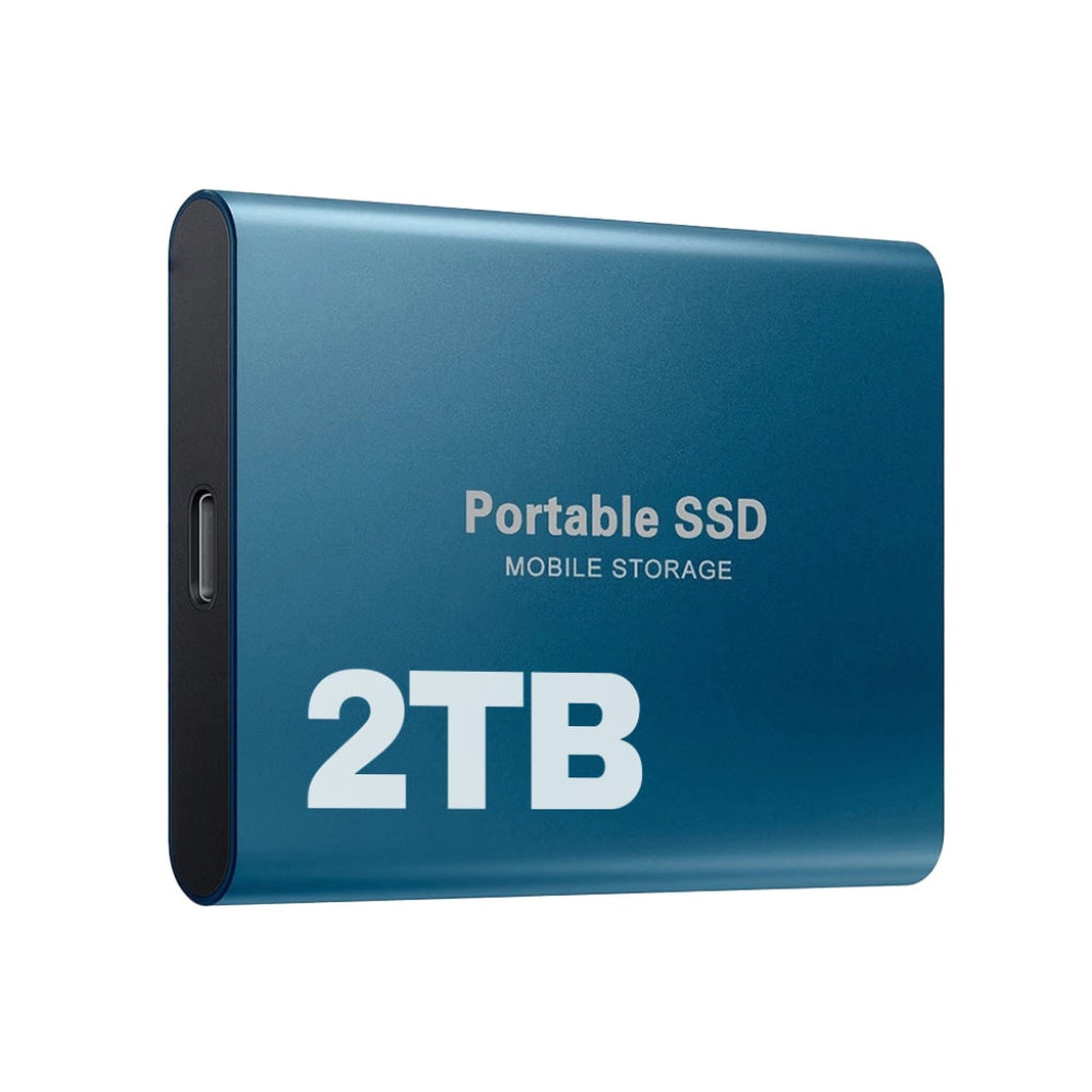 Portable 2TB USB-C SSD External Drive