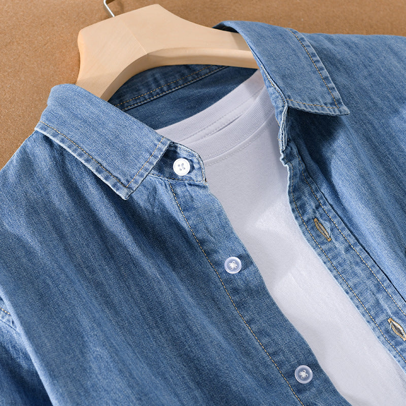 Women's Felix Grant Classic Denim Shirt | Material: Cotton blend﻿ 2