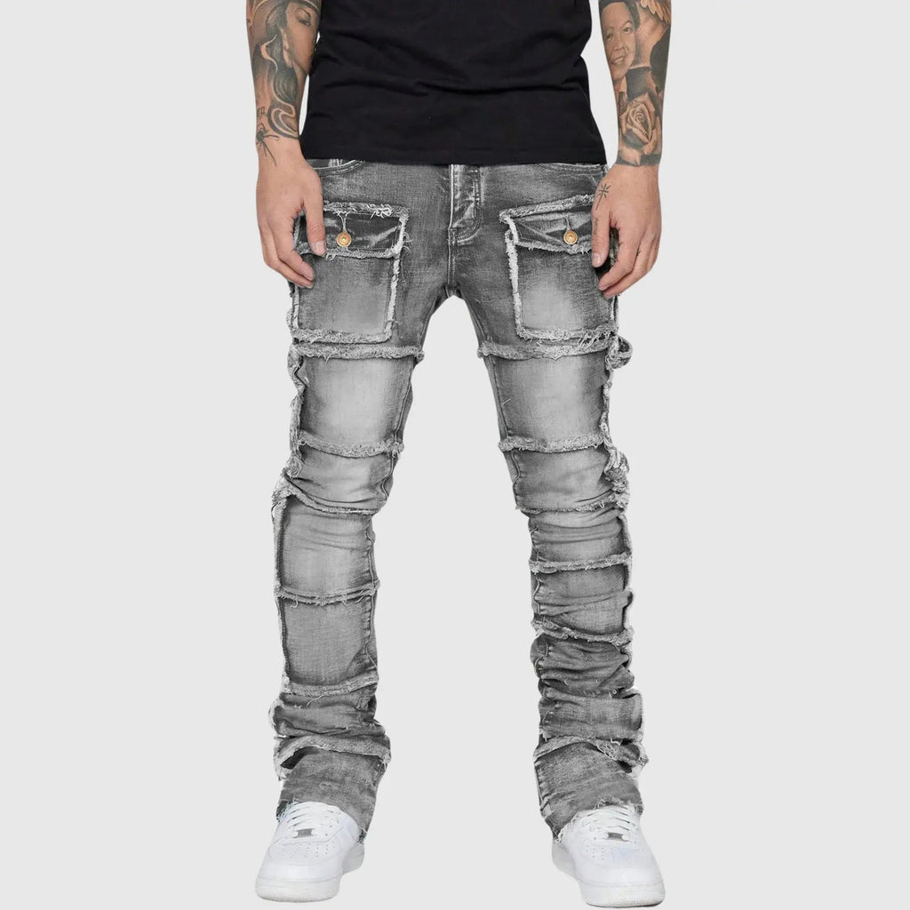 Women's Felix Grant Distressed Denim Jeans | Material: Distressed Denim 0