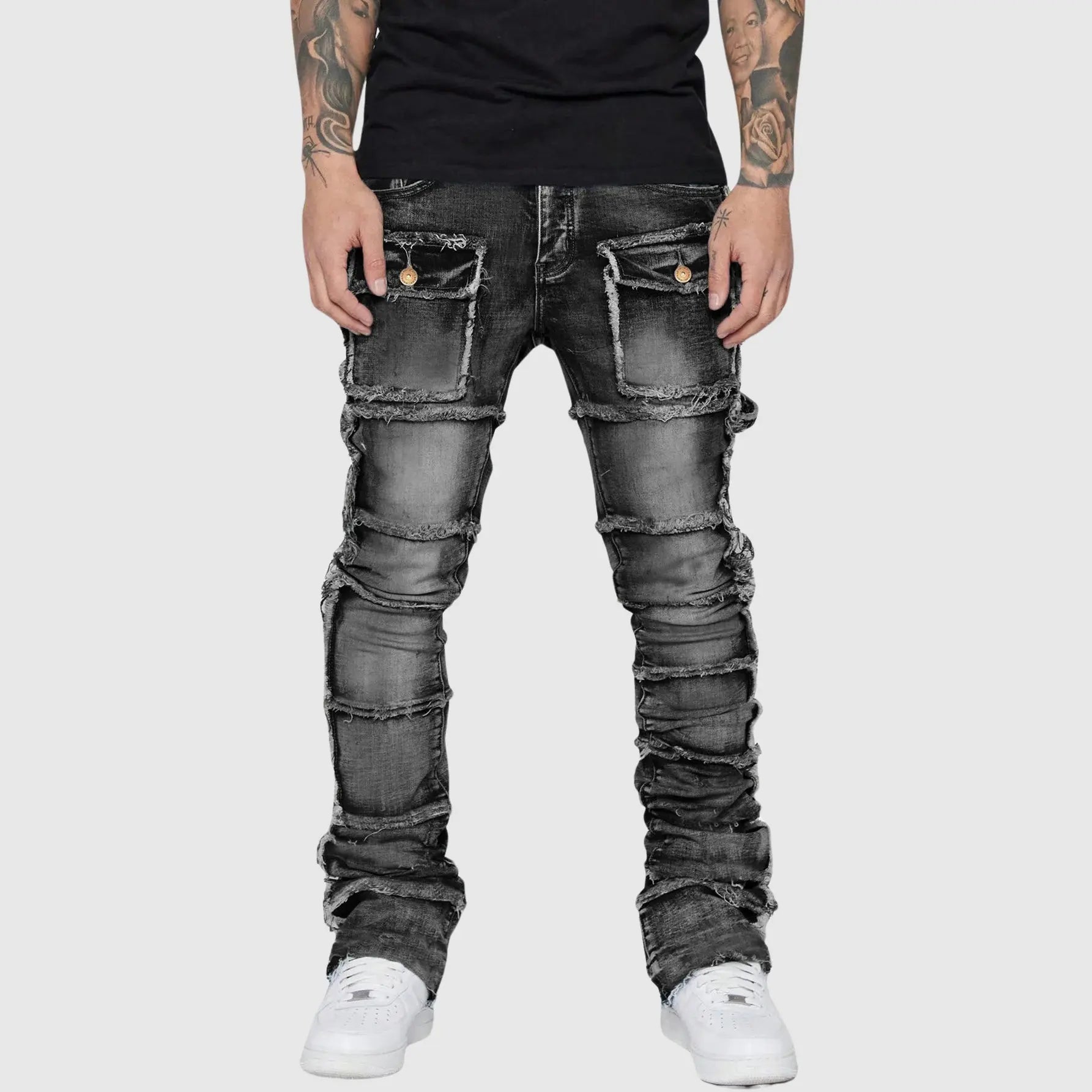 Women's Felix Grant Distressed Denim Jeans | Material: Distressed Denim 1