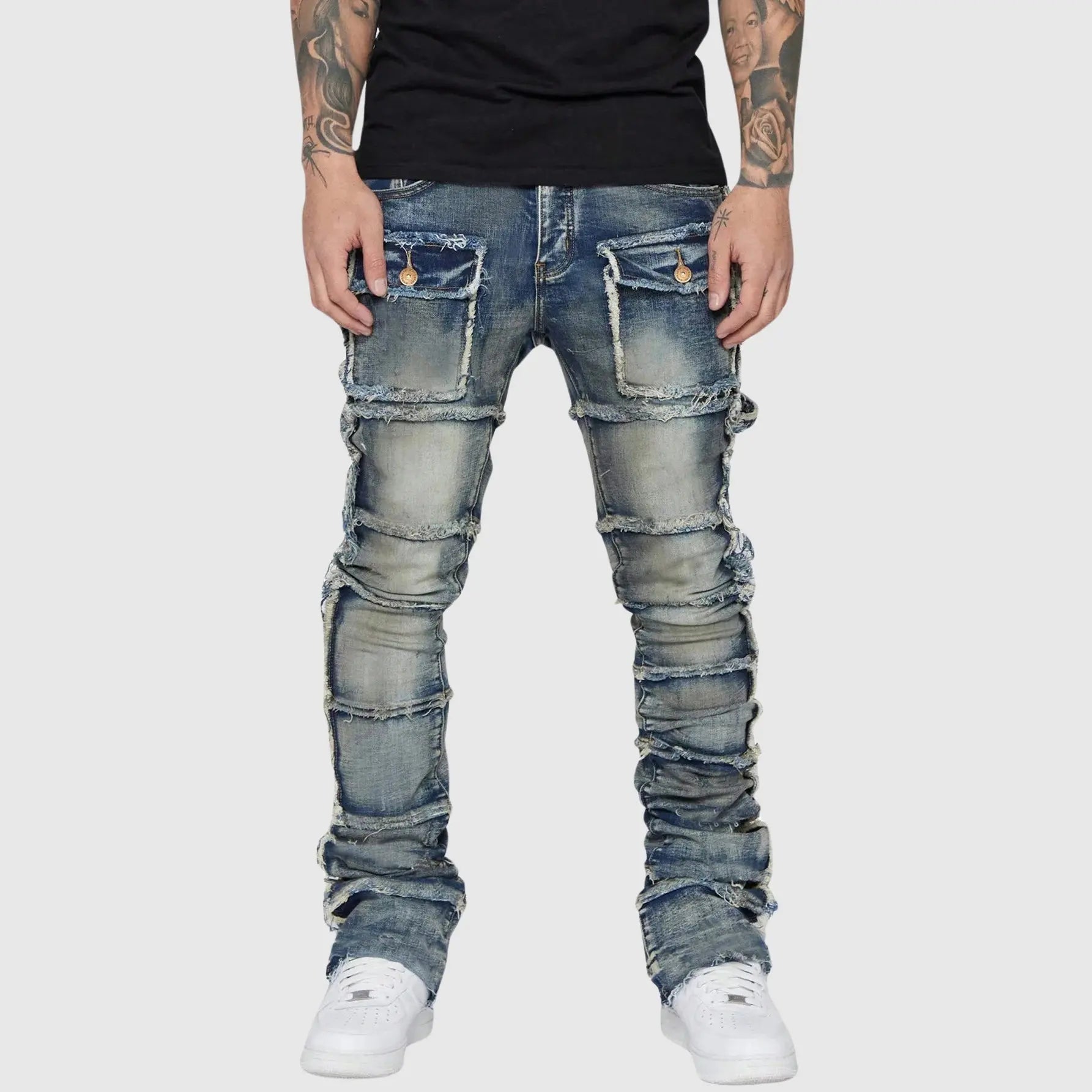 Women's Felix Grant Distressed Denim Jeans | Material: Distressed Denim 2