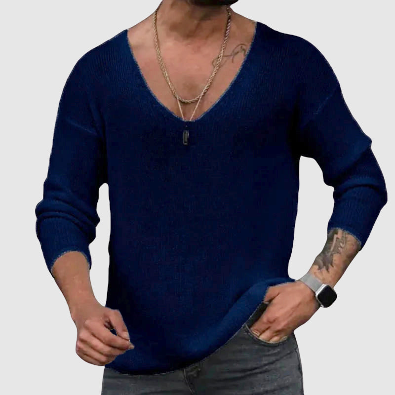 Women's Felix Grant Essential V-Neck Shirt | Material: Cotton Blend 4