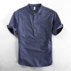 Women's Felix Grant Striped Cotton Shirt | Material: Cotton 0