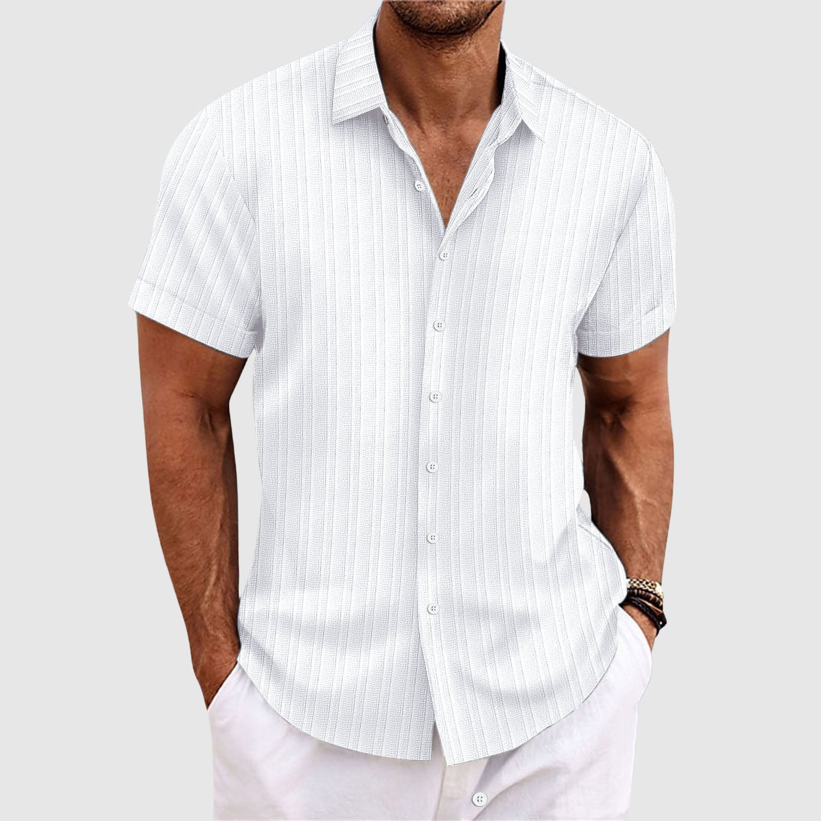 Women's Felix Grant Summit Stripe Shirt | Material: Polyester Blend 1