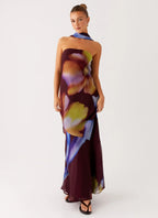 Women's Floral Maxi Dress with Strapless Design | Perfect for Evening Elegance - Women's | Maxi length — elongates your  2