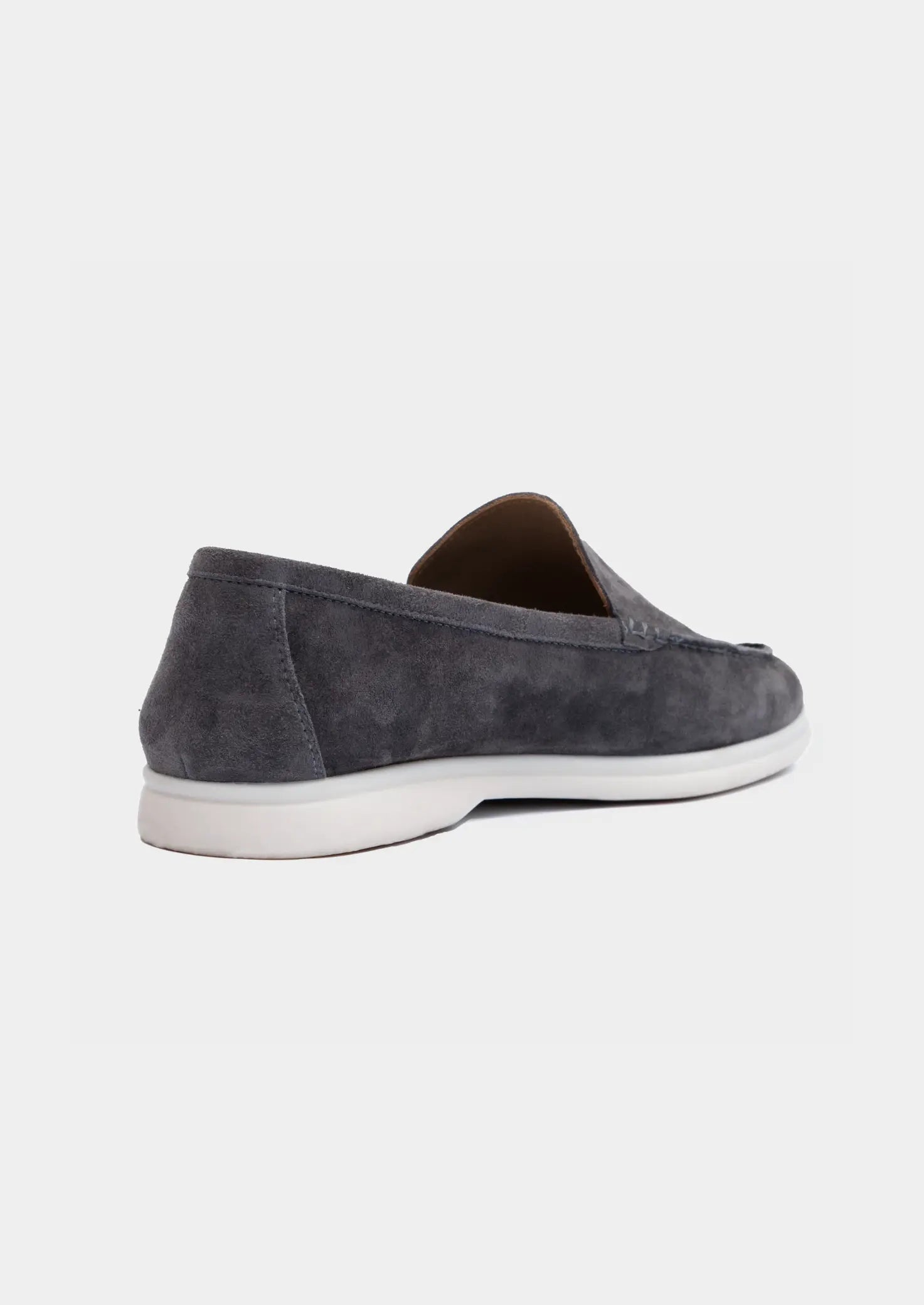 Women's Fog Gray Classic Suede Loafers 1