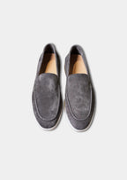 Women's Fog Gray Classic Suede Loafers 2