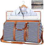 Foldable PU Leather Storage Bag with Zipper Closure | Spacious Design for Organizing Formal Wear