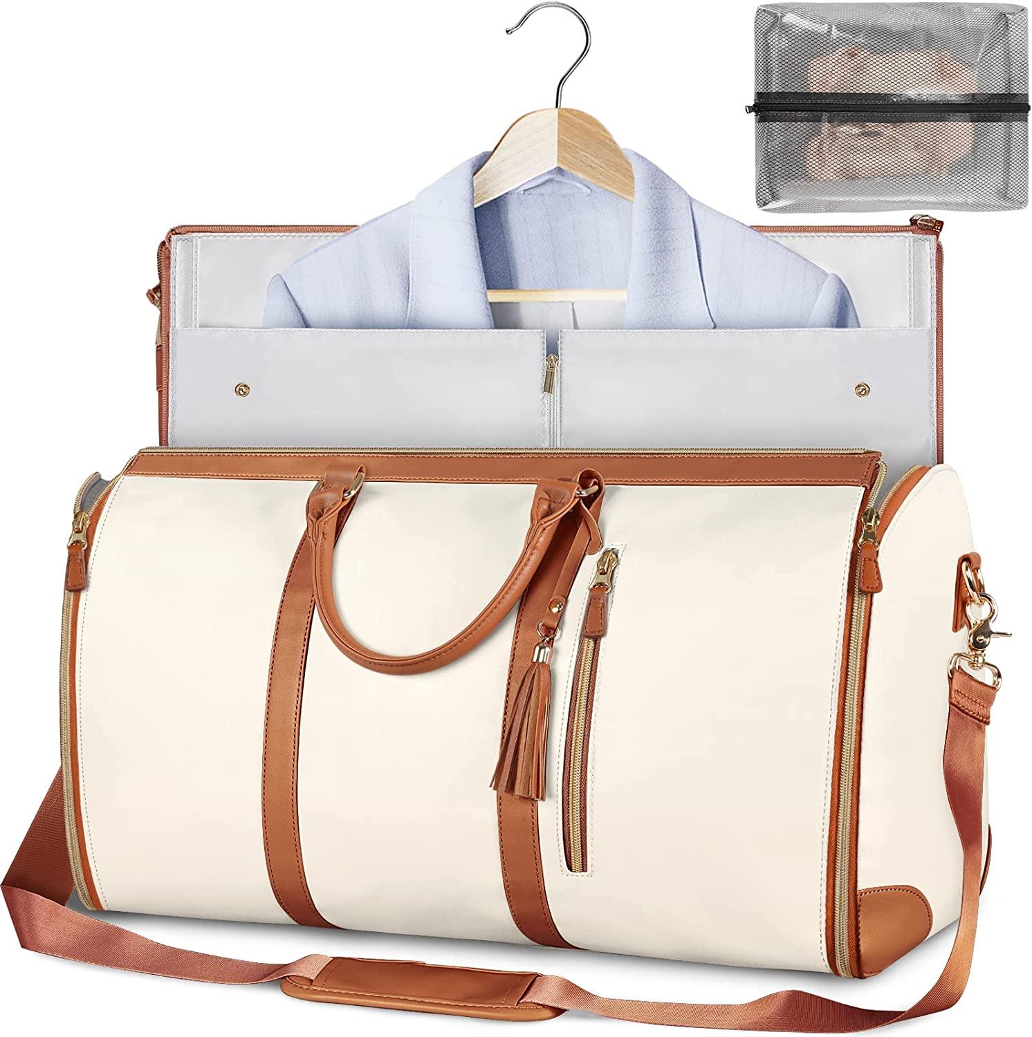 Foldable PU Leather Storage Bag with Zipper Closure | Spacious Design for Organizing Formal Wear