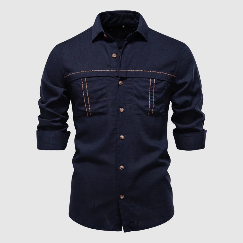 Women's François Blanchet Horizon Linen Shirt | Material: Breathable linen-viscose blend 0