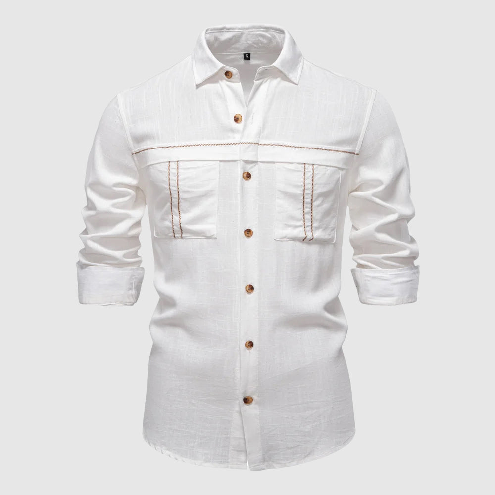 Women's François Blanchet Horizon Linen Shirt | Material: Breathable linen-viscose blend 1