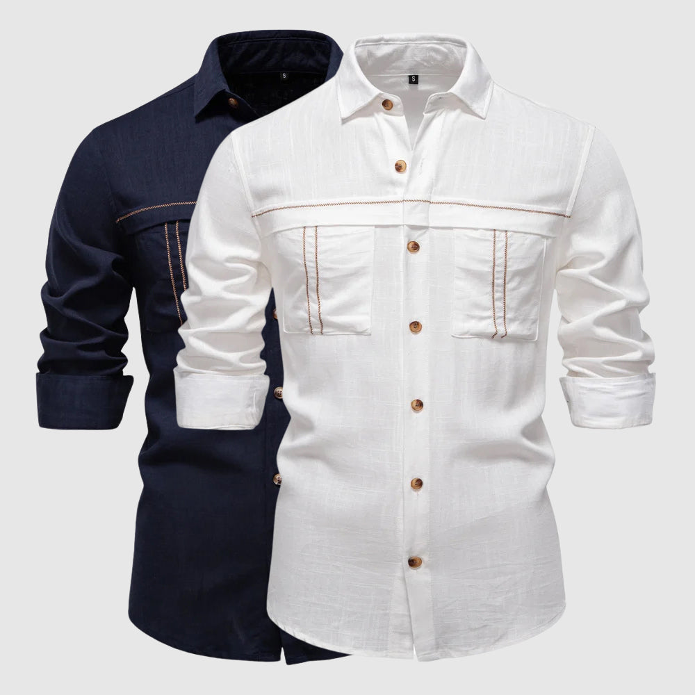 Women's François Blanchet Horizon Linen Shirt | Material: Breathable linen-viscose blend 2