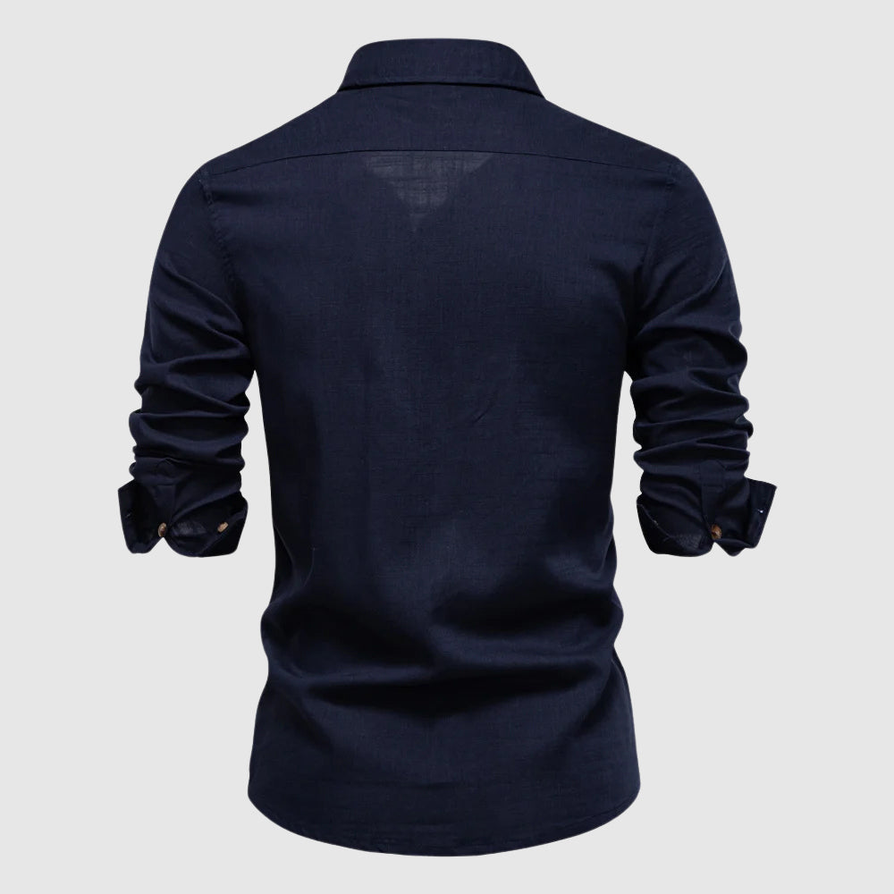 Women's François Blanchet Horizon Linen Shirt | Material: Breathable linen-viscose blend 3