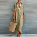 Women's Relaxed Fit Button-Down Dress – Summer Sundress for...