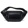 Genuine Leather Men's Crossbody Bag with Multiple Compartments | Adjustable Strap for Versatile Carrying