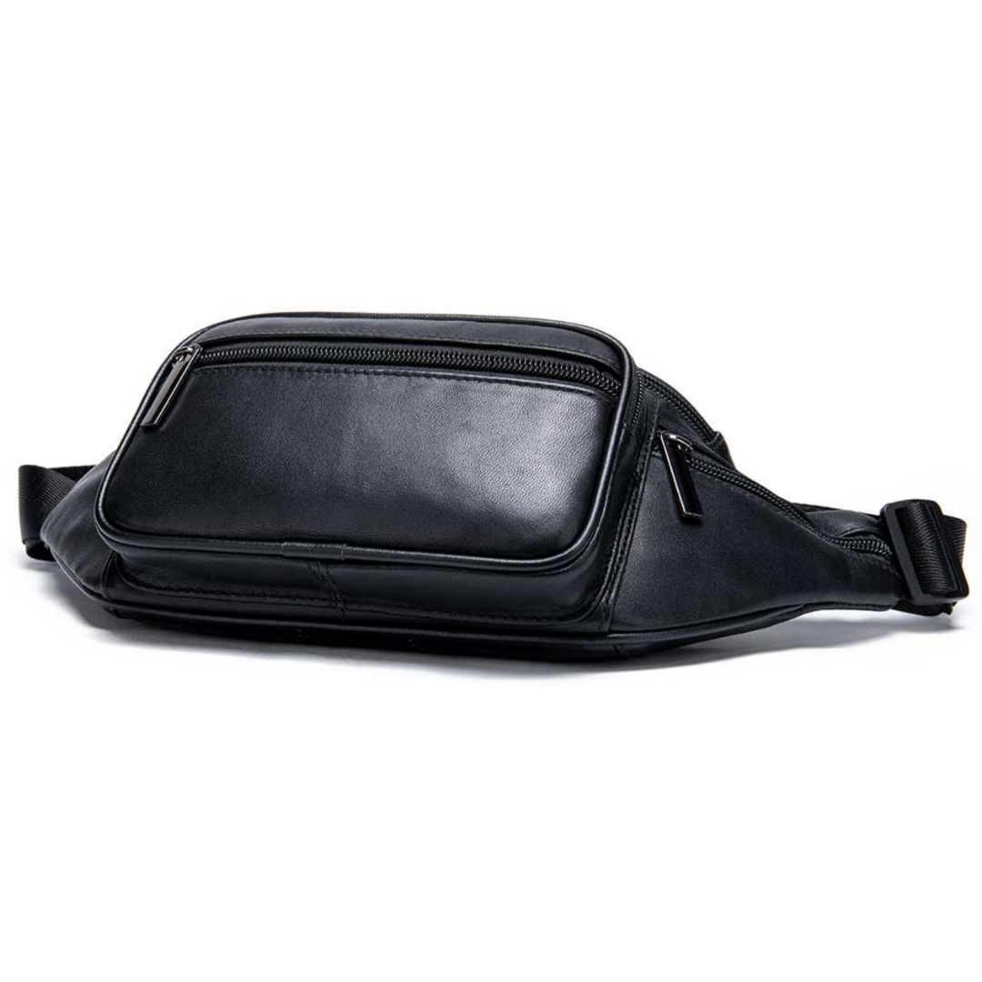 Genuine Leather Men's Crossbody Bag with Multiple Compartments | Adjustable Strap for Versatile Carrying