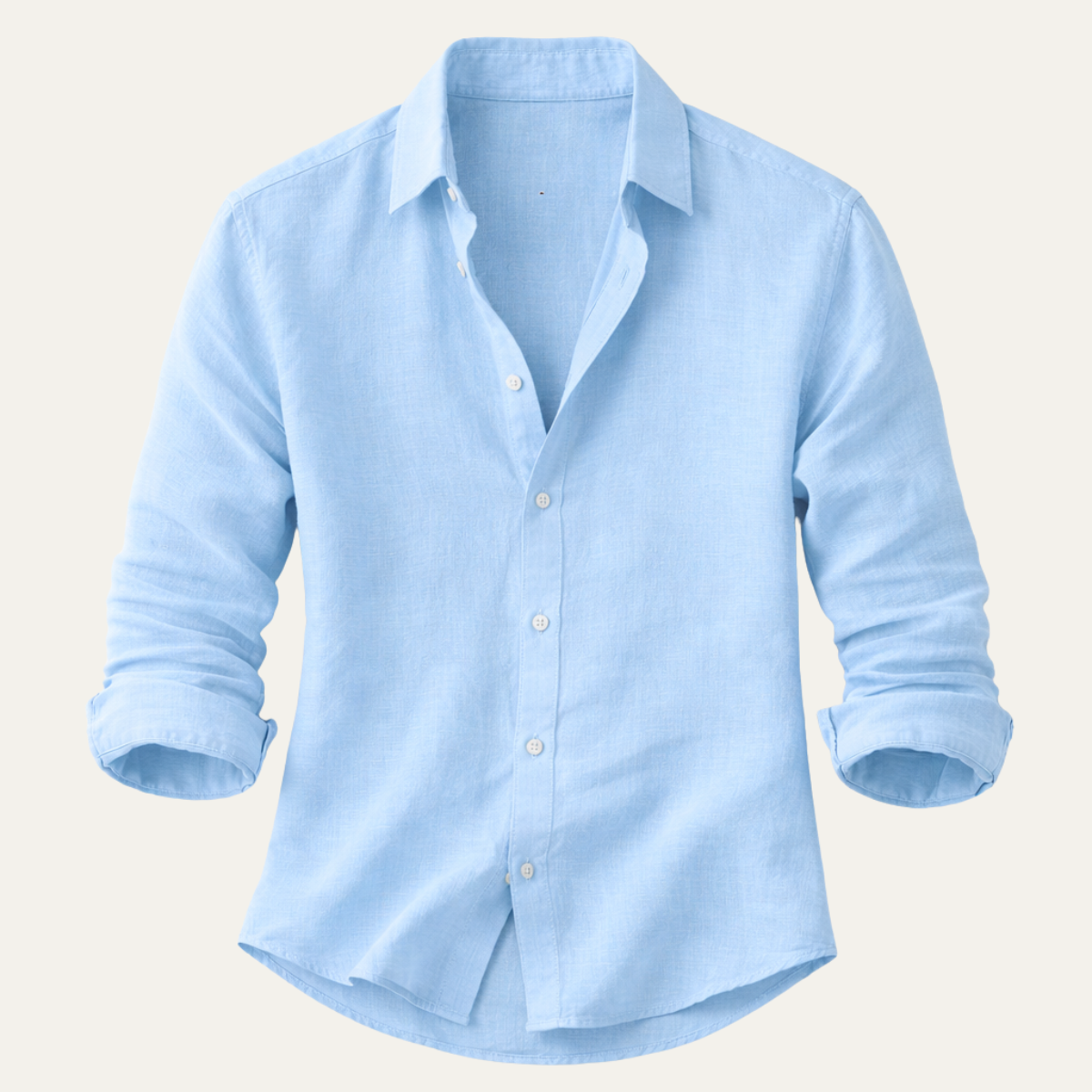 Glenpark Ridge | Men's Linen Casual Button-Up Shirt with Breathable Comfort | Relaxed Fit for Everyday Style