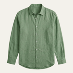 Glenpark Ridge | Men's Linen Casual Button-Up Shirt with Breathable Comfort | Relaxed Fit for Everyday Style
