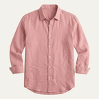 Glenpark Ridge | Men's Linen Casual Button-Up Shirt with Breathable Comfort | Relaxed Fit for Everyday Style