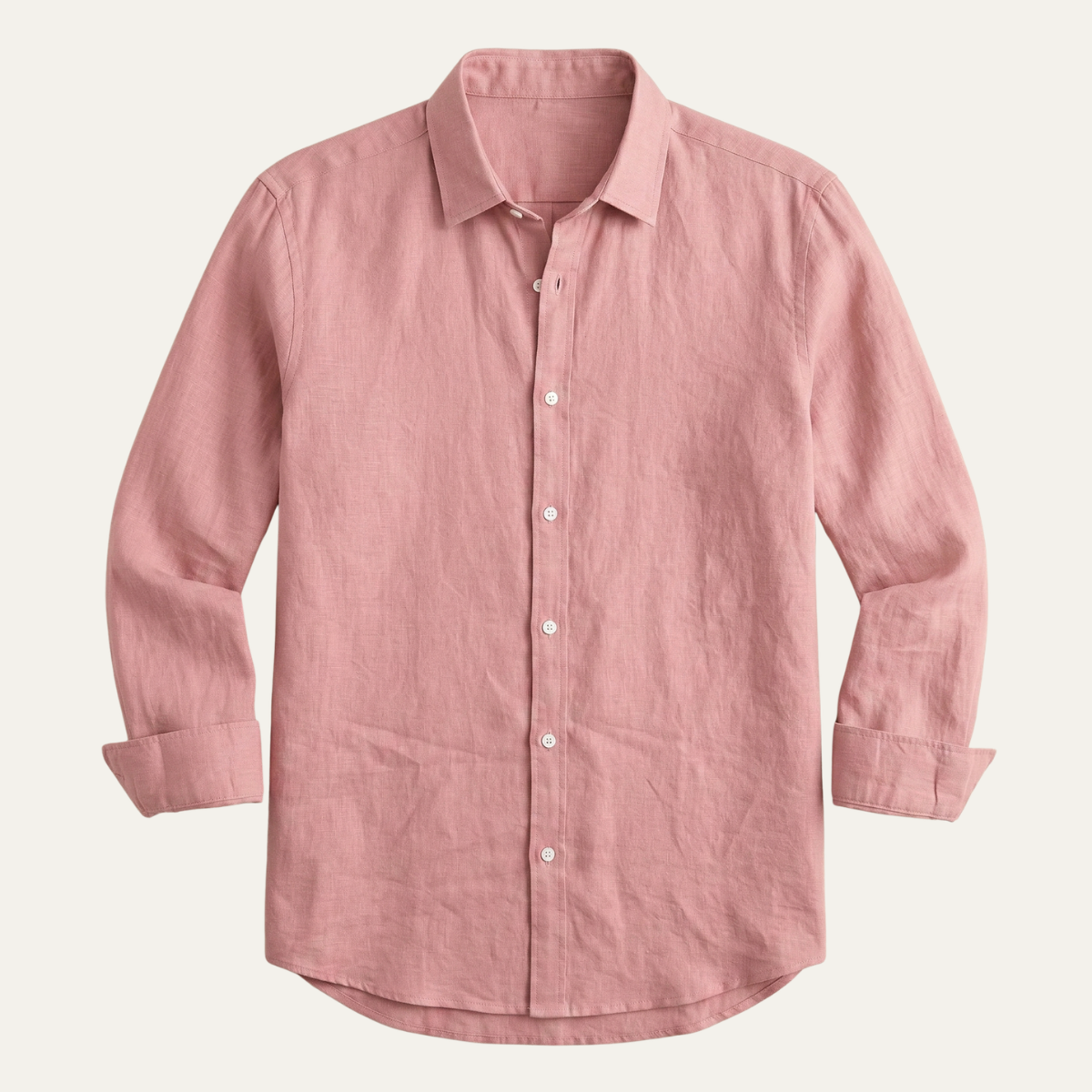 Glenpark Ridge | Men's Linen Casual Button-Up Shirt with Breathable Comfort | Relaxed Fit for Everyday Style