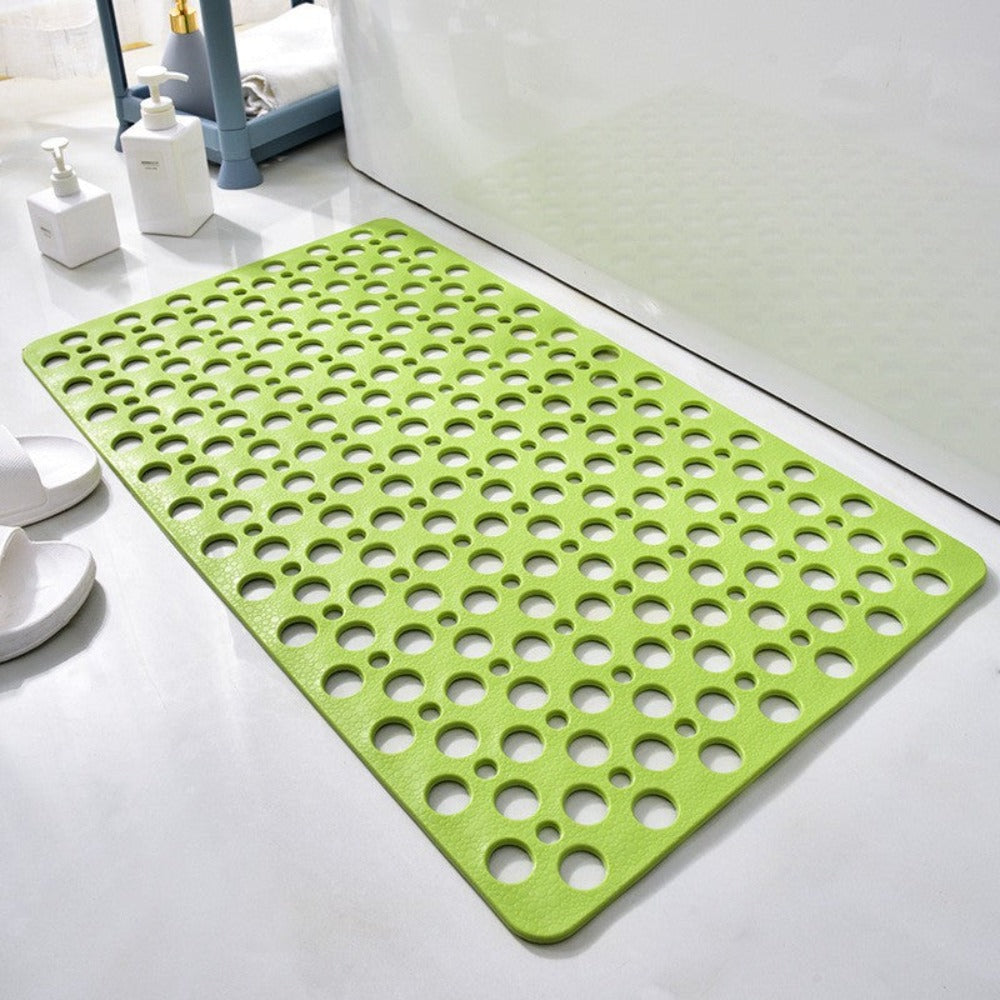 Green non-slip antibacterial shower mat