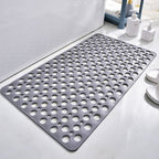 Gray non-slip antibacterial shower mat