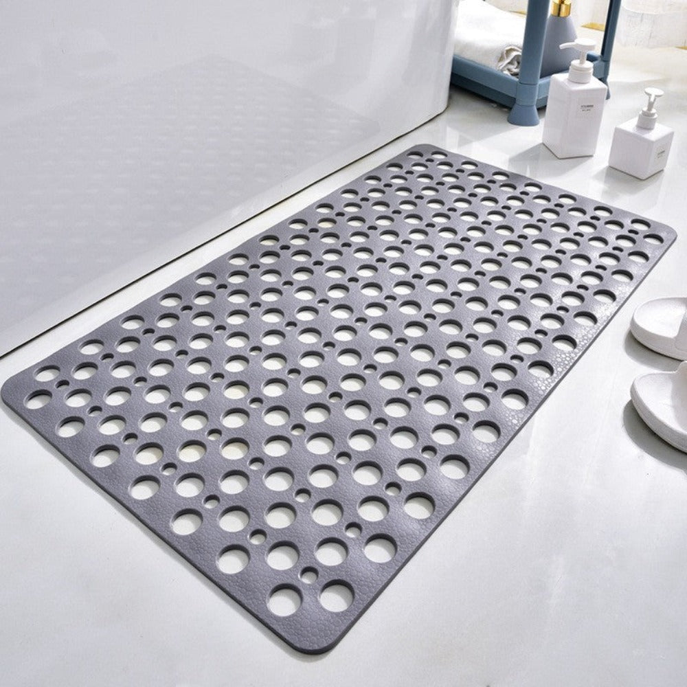 Gray non-slip shower mat