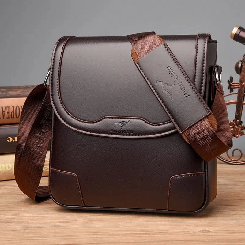 Gustavo | Leather Messenger Bag for Men with Organized Compartments | Elegant Design for Everyday Use