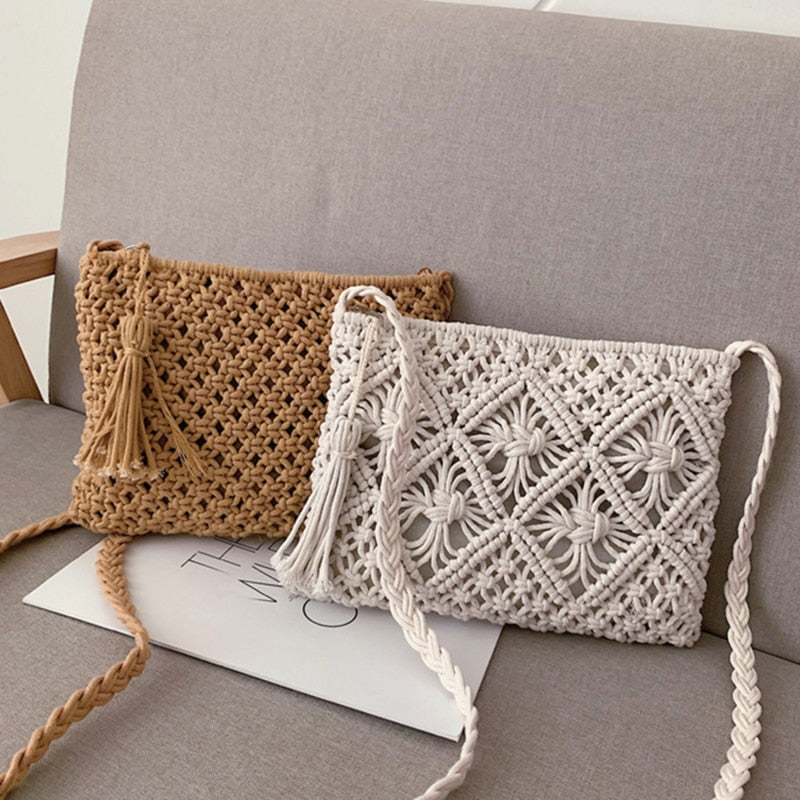 Gwen Collection | Woven Shoulder Bag with Trendy Boho Design | Stylish Accessory for Women