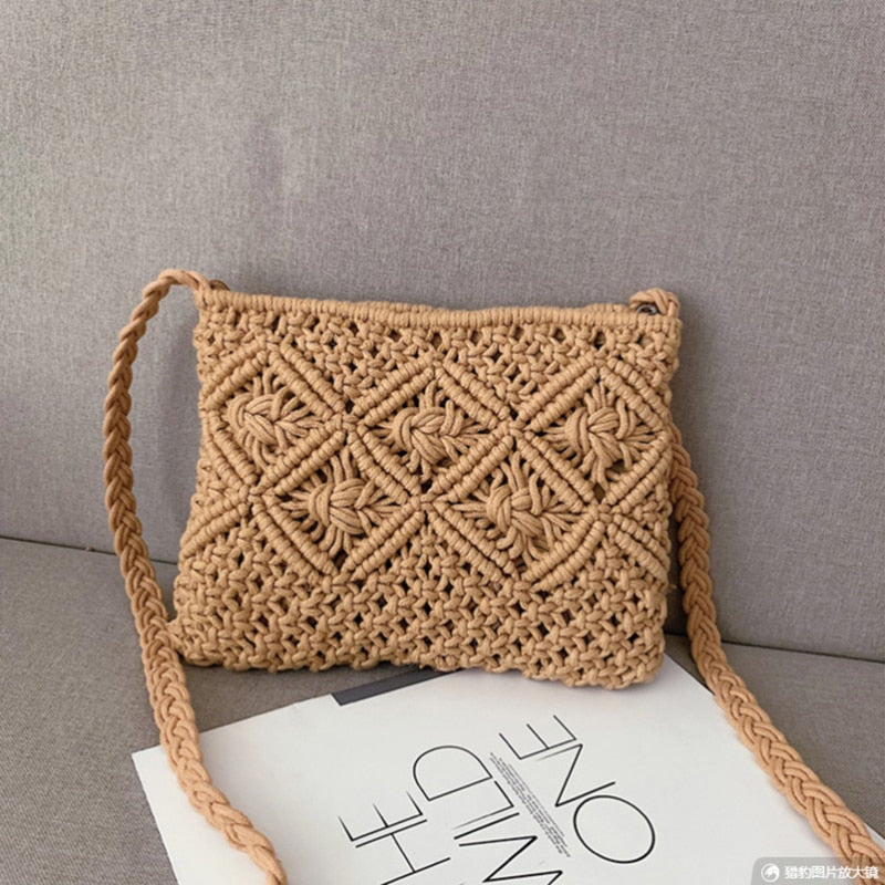Gwen Collection | Woven Shoulder Bag with Trendy Boho Design | Stylish Accessory for Women