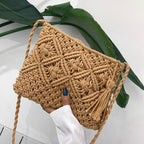 Gwen Collection | Woven Shoulder Bag with Trendy Boho Design | Stylish Accessory for Women