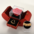 Personalized family heart name necklace