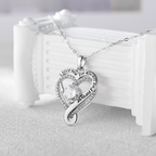 Infinity heart necklace in gift box